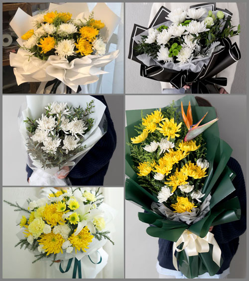 山西临汾白事花束代送